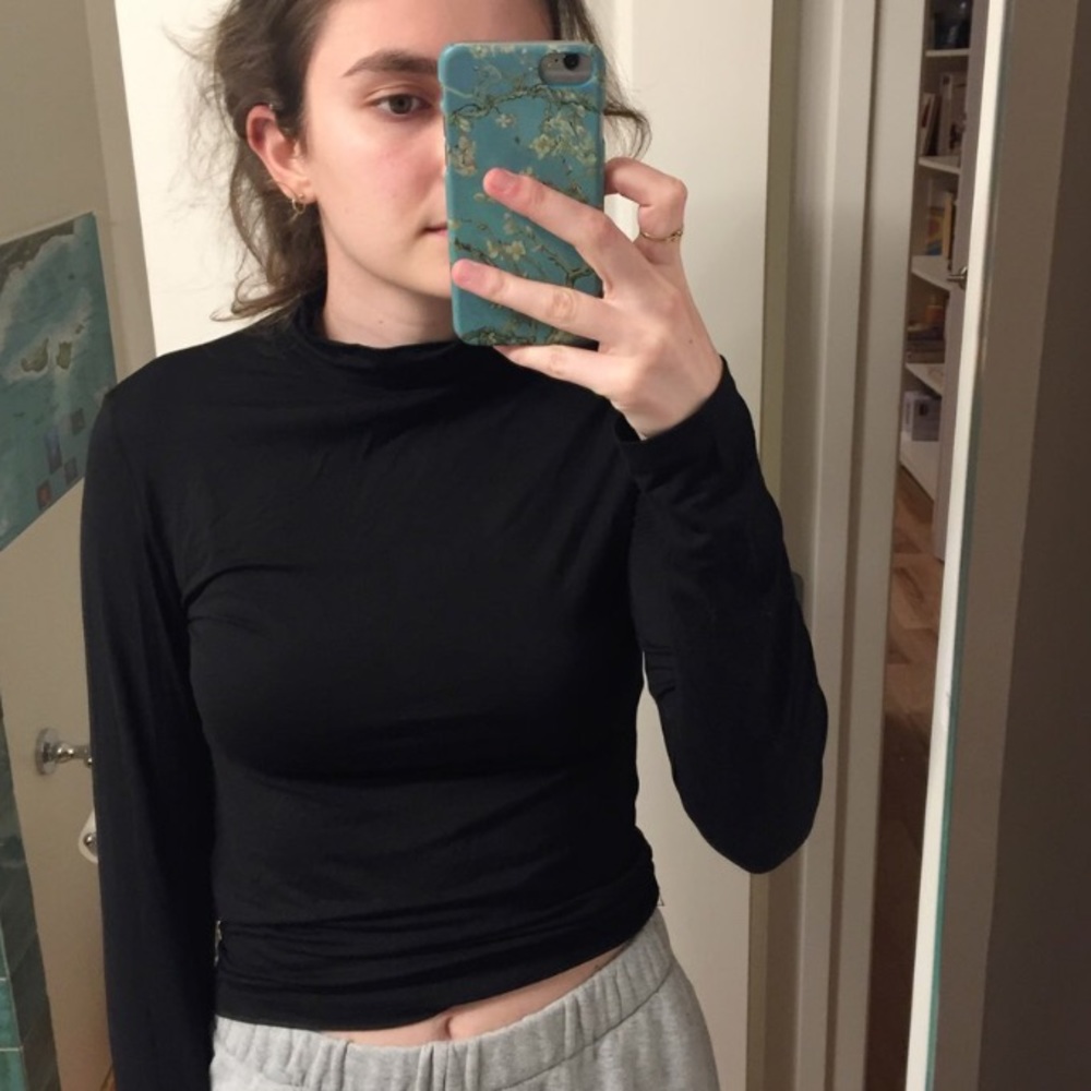 Asos black mock neck